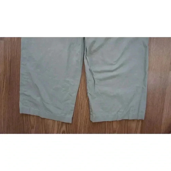 J.Crew Linen-Cotton Blend Wide-Leg Paper-Bag Pants, Size 10 - Picture 11 of 13